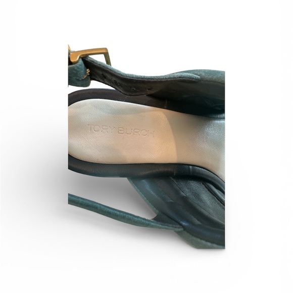 Tory Burch Puffy Suede Thong Wedge Sandals 6 - Picture 7 of 10